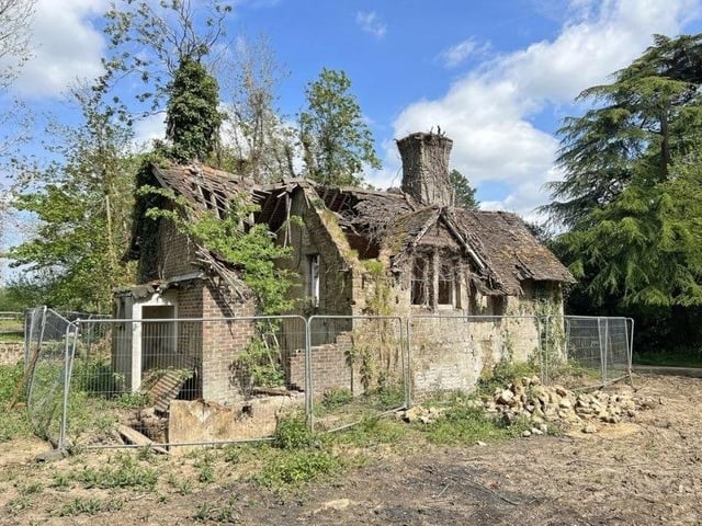 The property is in a derelict condition