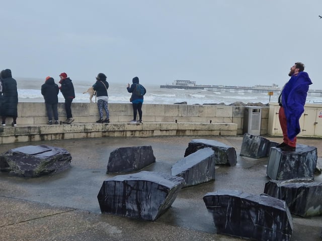Scream at the Sea 2023, organised by the Bard of Worthing, Joe Bunn, gave people the opportunity to air their grievances and shout them at the top of their voices, so they float away with the waves