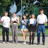 Ifield Community College students receive their A-level results. Picture: ICC