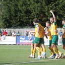 Dominic Di Paola could not hide his delight after Horsham FC picked up four Isthmian Premier points from six over the bank holiday. Picture by John Lines