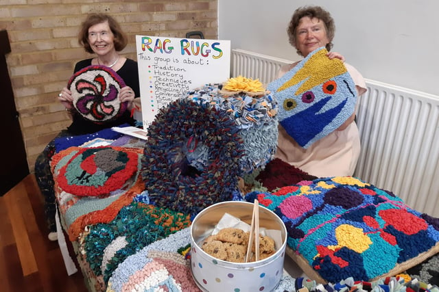 Jenny Barnes runs the Rag Rug group on the first Thursday of the month