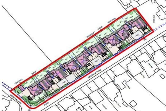 Proposed layout of the Stone Cross housing development