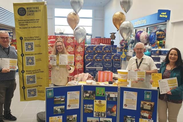 Worthing Community Chest promoting new fundraising streams at Tescos in Durrington
