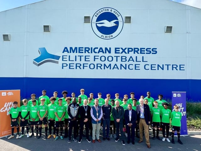 HRH the Duke of Edinburgh at Brighton and Hove Albion training ground in Lancing. Picture: Eddie Mitchell