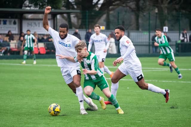 Chi City look for a breakthrough versus Horndean at Oaklands Park | Picture: Neil Holmes