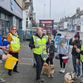 Sight Support Worthing's April Amble toured 5 Co-op stores on a 10km route, with fun challenges at each stop