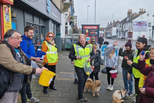 Sight Support Worthing's April Amble toured 5 Co-op stores on a 10km route, with fun challenges at each stop