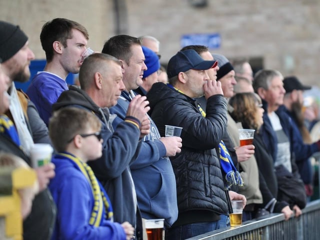 Action, celebration and crowd pictures from Lancing v Littlehampton Town at Culver Road