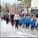 A number of organisations joined the Remembrance Day parade in Billingshurst.