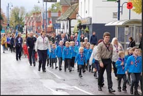 A number of organisations joined the Remembrance Day parade in Billingshurst.