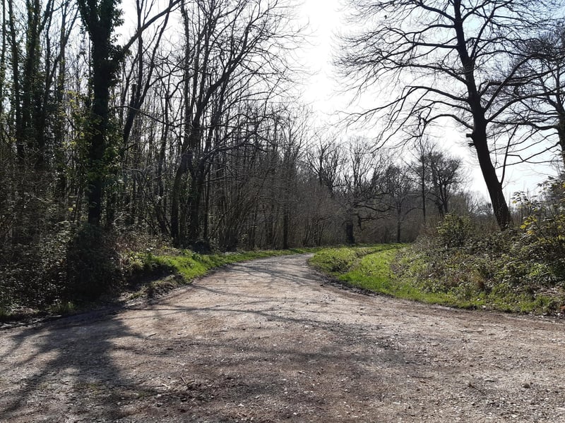 Then you come to a big crossroads where you will see both left and right are clearly marked private, so you carry straight on.