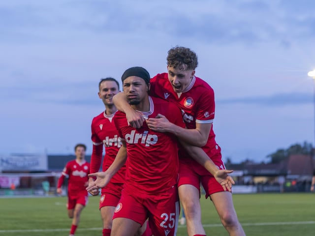 during the match between Worthing vsWeston-super-Mare in the Enterprise National League South at Sussex Transport Community Stadium : Worthing v Weston-super-Mare, National League South
