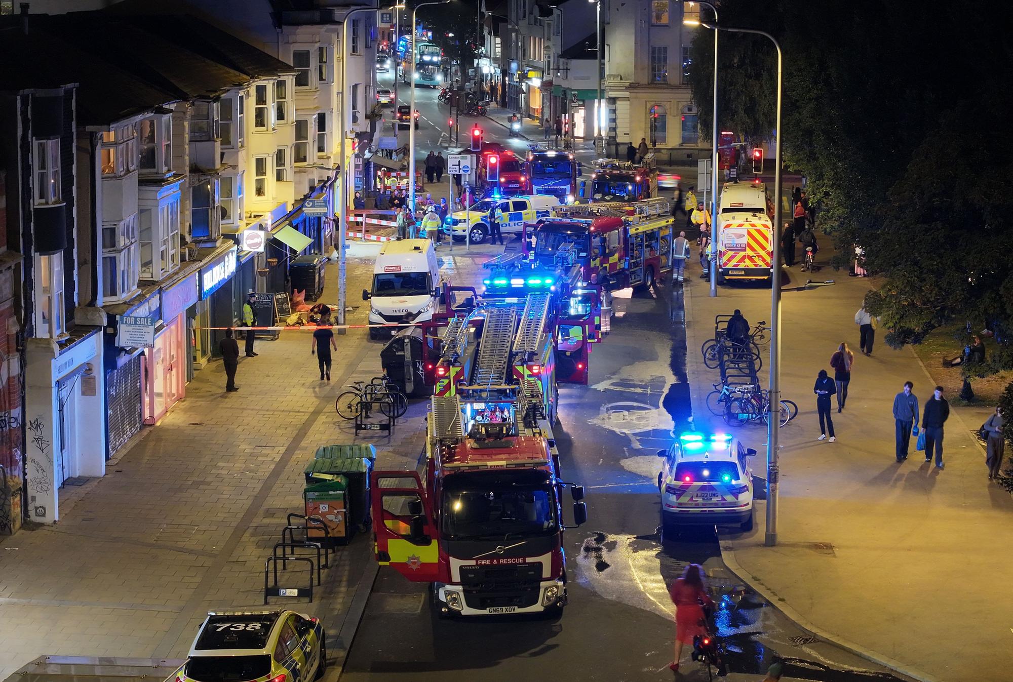 Residents evacuated as fire breaks out in building in Brighton