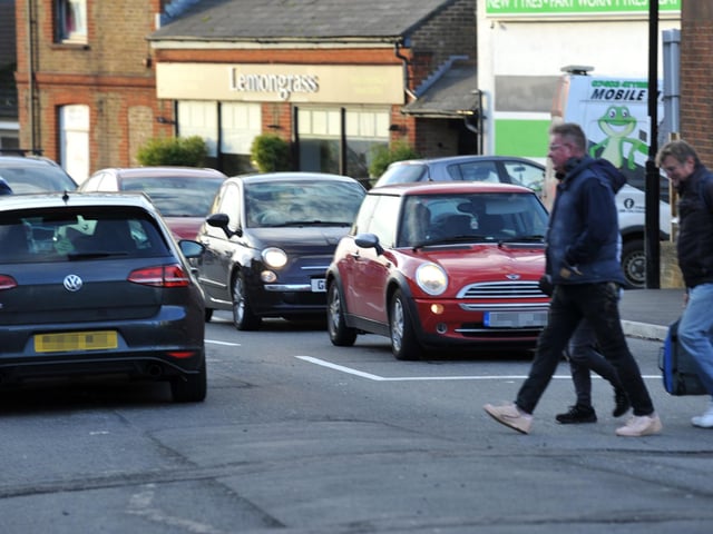 New traffic lights at the junction of Station Road, Church Road and Mill Road in Burgess Hill