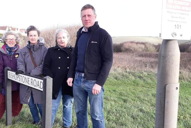 Left to Right: Imogen Taylor, Town Councillor for Bishopstone, Carolyn Lambert, County Councillor for Seaford South, Lesley Boniface, District Councillor for Seaford West, James MacCleary, County Councillor for Bishopstone.