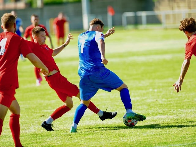 Action from Shoreham v Pagham in the SCFL premier division