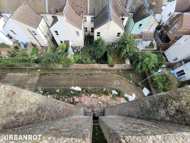 The view from the top floor of the multi-storey. Photo: Urban Rot.