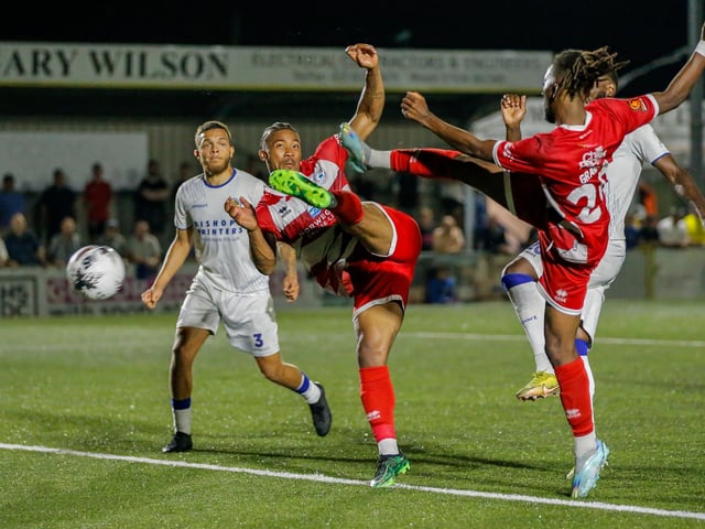 Action from Eastbourne Borough's 2-1 National South win at Havant