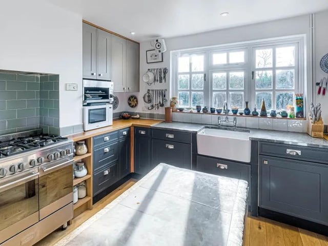 The well-appointed kitchen comes with everything you might need.