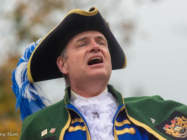 The 72nd National Town Criers' Championships in Rye on October 11 2025. Photo by Tony Ham.