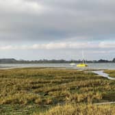 Chichester Harbour at Bosham by Nicky Horter. This photo does not seek to show the land acquired. See the attached video for images of that.