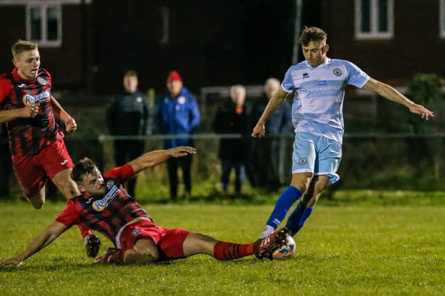 Eastbourne Borough on their way to the win at Wick in the SSC | Picture: Lydia Redman