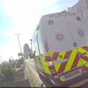 A driver in Hastings was issued a Traffic Offence Report by police after being seen driving while holding and talking on a mobile a phone. Picture: Sussex Police