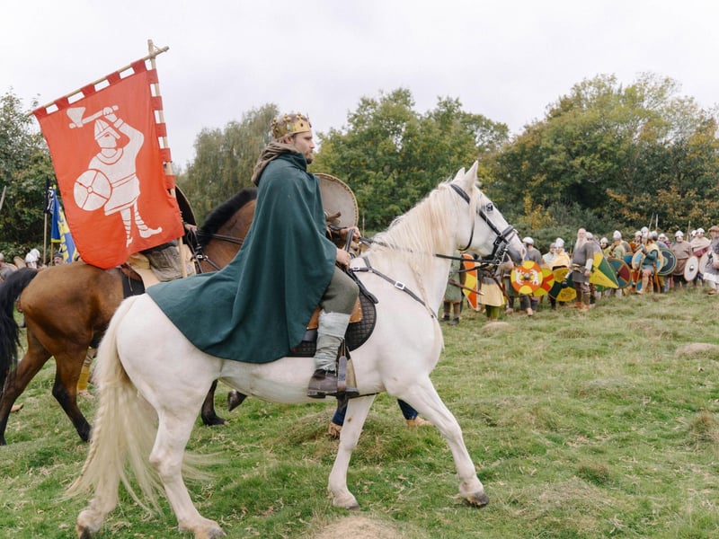 Battle of Hastings reenactment at Battle Abbey 2025. Pic supplied by Tom Arber/English Heritage.
