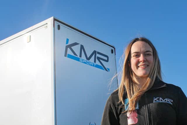 Megan Bruce outside KMR