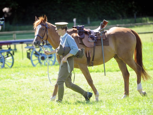 A British cavalry soldier of the First World War