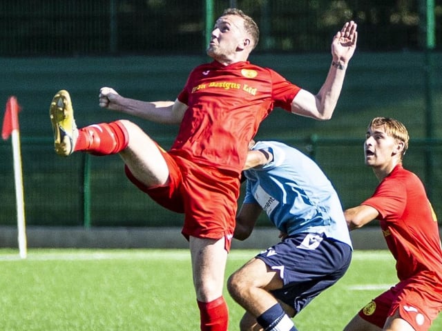 Newhaven FC take on Spelthorne Sports in the FA Cup