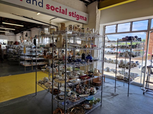 Influencer Jen Graham, aka Charity Shop Girl, officially opens Guild Care's new Goring Road Superstore and Donation Centre, the charity's 15th shop in West Sussex