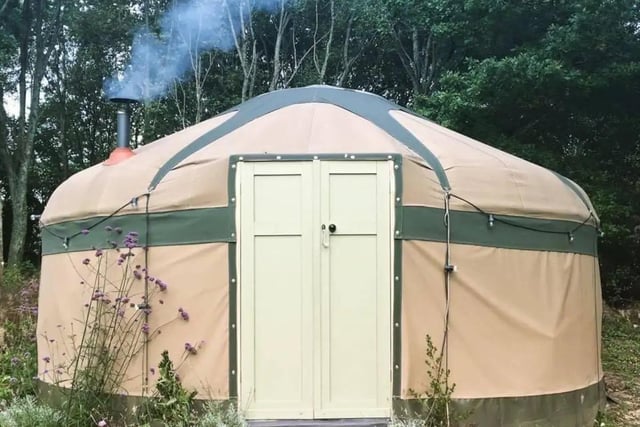 Sleep under the stars in this wonderful rustic yurt, a 'truly sacred space'. The space has been made warm and cosy and has plenty of room for relaxing, meditating or doing yoga. The yurt is nestled among the trees in a large garden with hammocks and a swimming pool. There is a log burner inside to keep it warm on cooler evenings. The outdoor shower, compost loo and gazebo make this the perfect forest retreat. Situated in Washington Village, the yurt is within an easy walk of the South Downs Way and in view of Chanctonbury Ring. To book, visit: www.airbnb.co.uk/rooms/675955150663483554