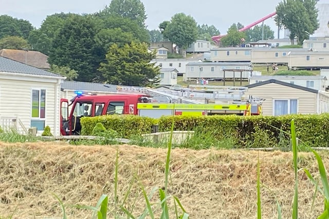 Fire at Hastings holiday park