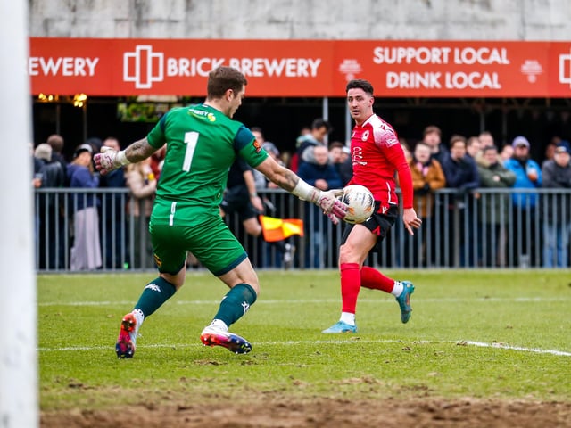 Action and goal celebrations from Eastbourne Borough's fine 3-1 win at Dulwich Hamlet in National League South