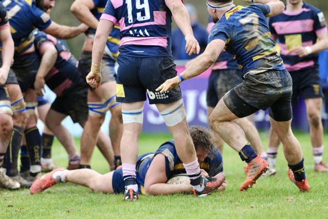 Action from Worthing Raiders' win over Sevenoaks in National two east