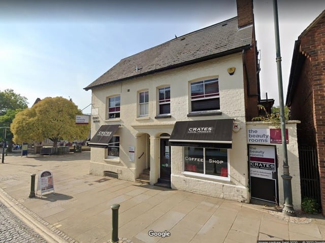 24A Carfax, Horsham RH12 1EB. 4.5 stars on Google Reviews. One reviewer said: "Great friendly service and a wonderful assortment of tasty local produce." Another review said: "Crates does the best latte in Horsham, the staff are always friendly and they have a lovely selection of food and drinks in their shop."