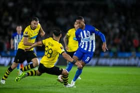Joao Pedro scored twice from the penalty spot but it wasn’t enough, as goals from Dijbril Sidibe, Mijat Gacinovic and Ezequiel Ponce saw AEK Athens win 3-2 in the opening Group B game of the Europa League. Photo: Eva Gilbert Photography