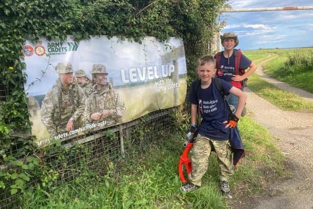 Oakley Connor (left) and Sammy Langley from Burgess Hill on their wilderness challenge