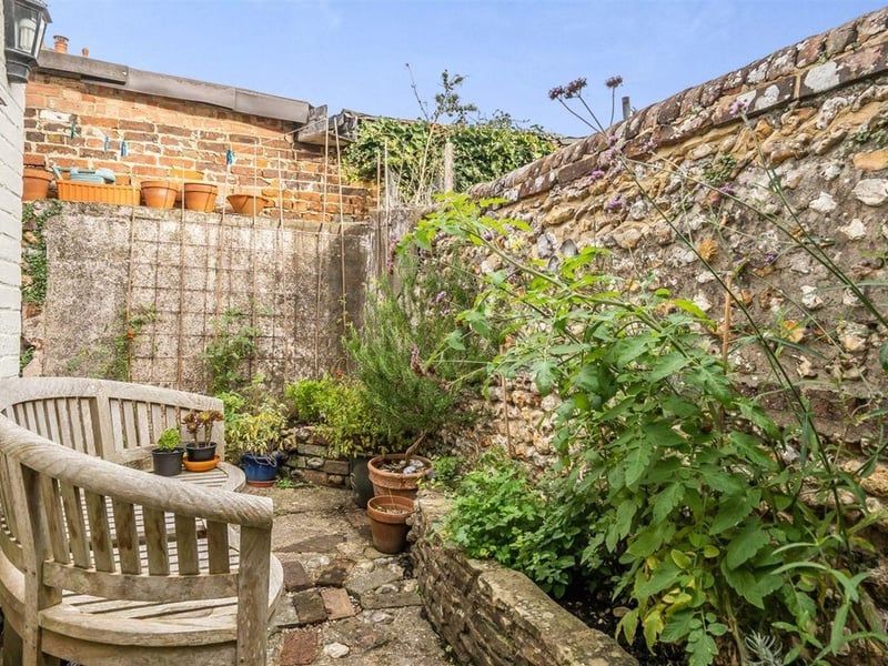 Part of the cottage's courtyard garden.