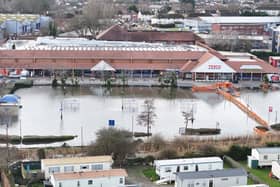 The supermarket has been experiencing issues with flooding for several months. Photo: Eddie Mitchell.