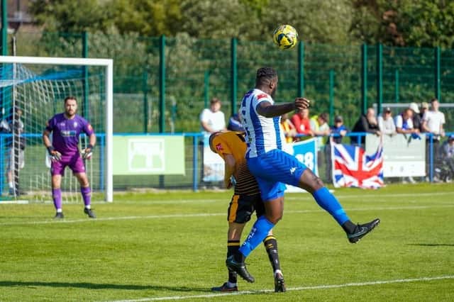 Haywards Heath Town on the way to victory over Littlehampton Town | Picture: Ray Turner
