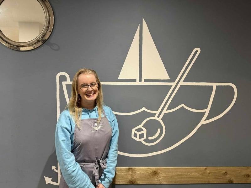 Teas and Seas café in Rustington has just turned two. It is run by Jemma Hayward.