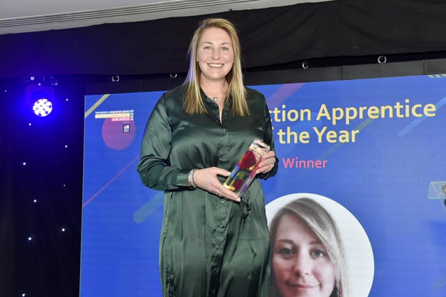 Pictured is: Sophy Roseaman of Portsmouth City Council, winner of the Construction Apprentice of the Year award.