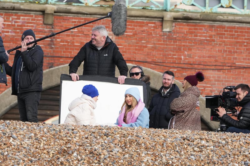 Hollyoaks filming on Brighton beach