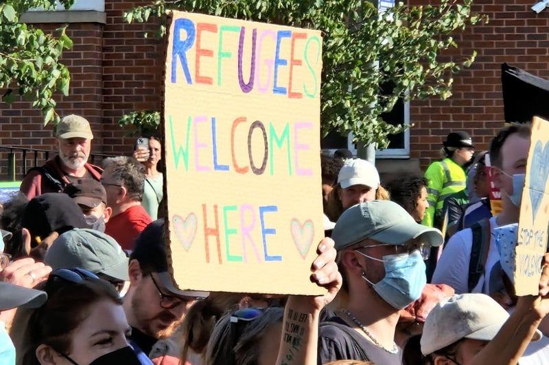 Photo from last night's protest