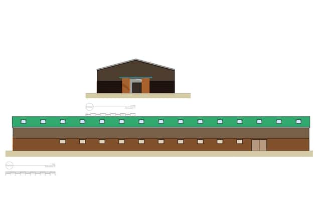 Plan of the proposed Lower Beeding stables