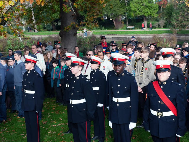 Hastings Remembrance service in Alexandra Park. Photo by Frank Copper