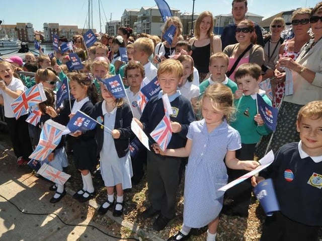 Eastbourne Looking Back: Earl and Countess of Wessex name the town's new lifeboat in 2012