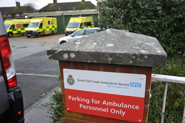 Burgess Hill Ambulance station today (December 21). Pic S Robards SR2212212
